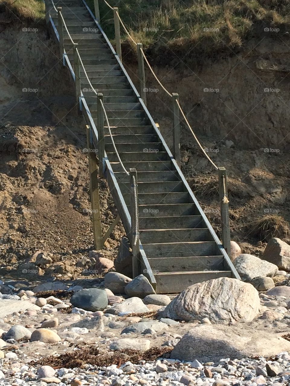 Steps at beach