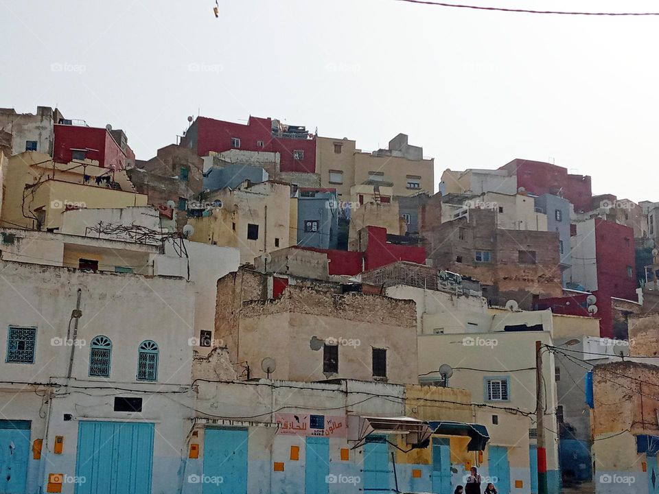 Ancien building in village Bhalil of morocco