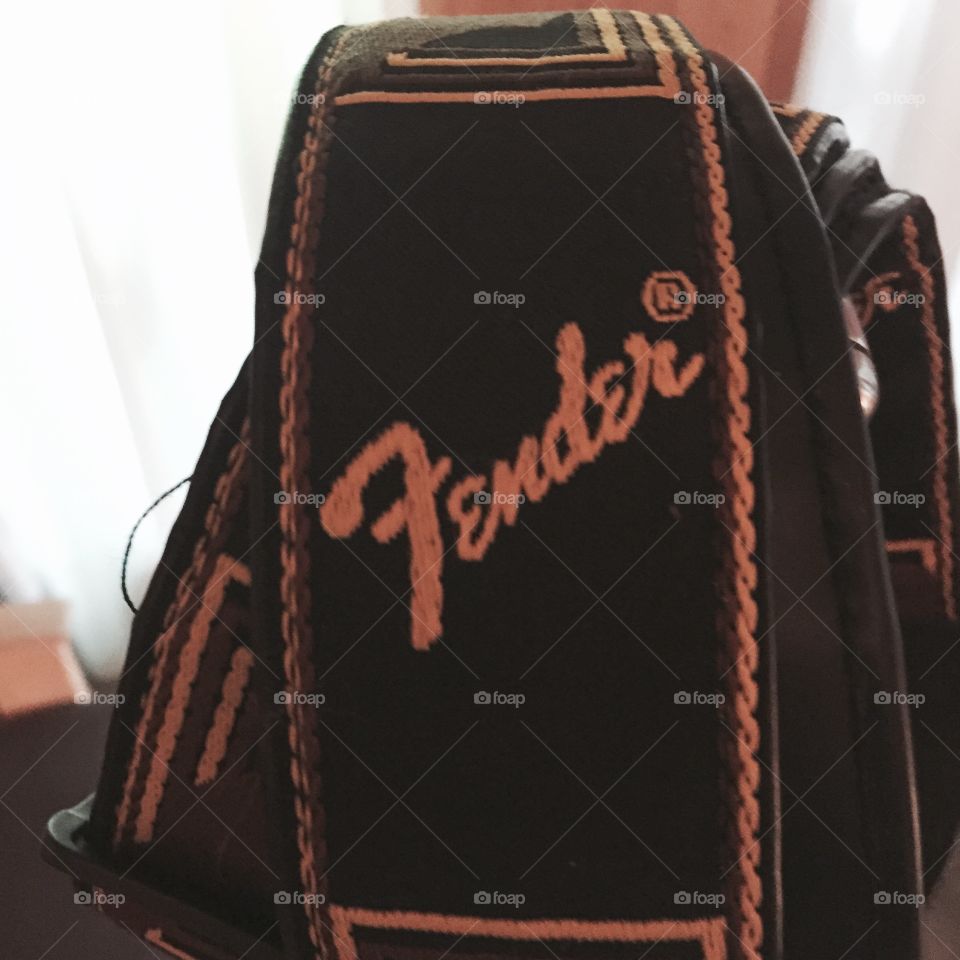 Fender guitar strap.
