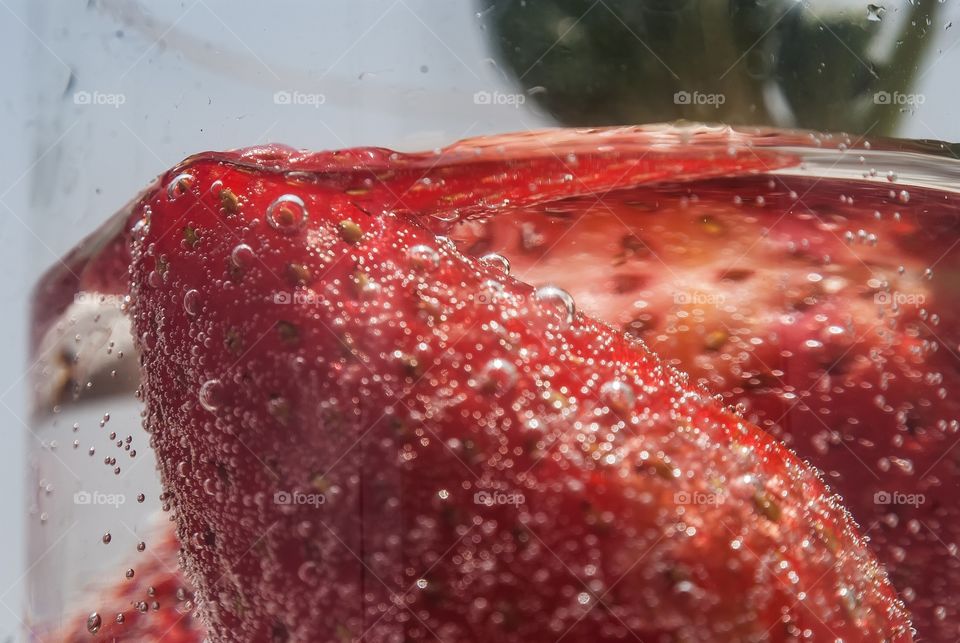 Bubbles on glass