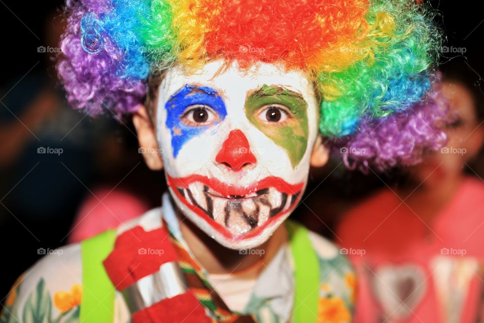 Scary Clown. Happy halloween