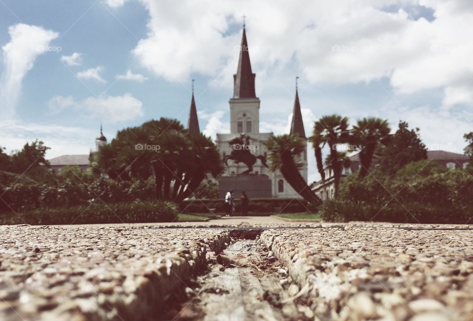 French Quarter in New Orleans. Jackson Square.