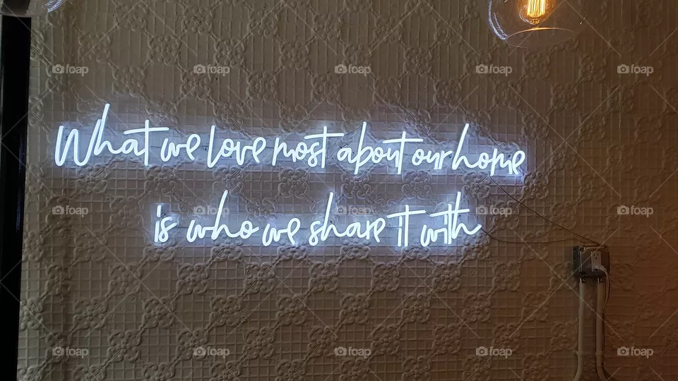 Neon sign