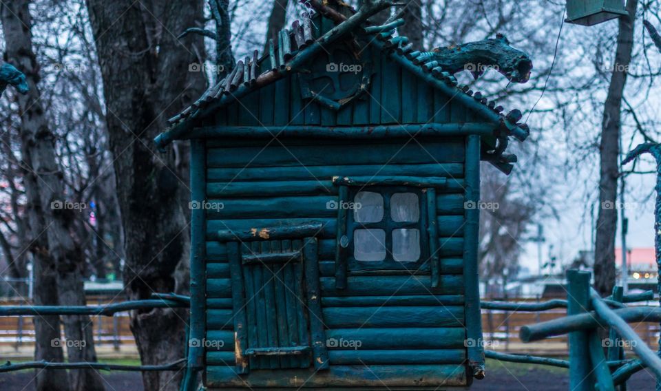 Small wooden house