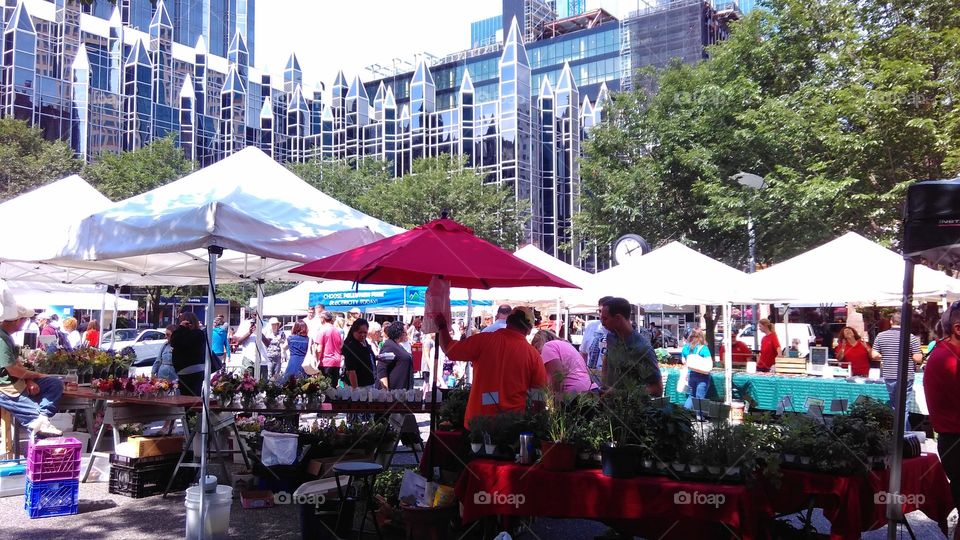 Market place, open market, farmers market