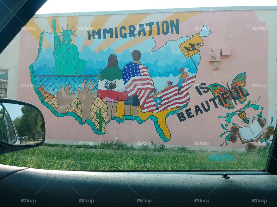 immigration mural