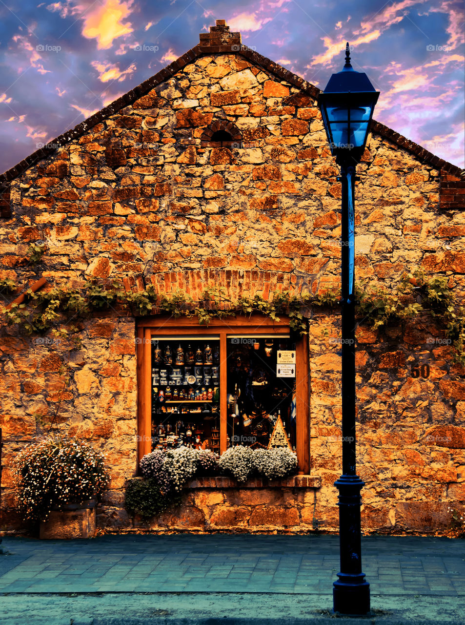 Sunset Over The Store