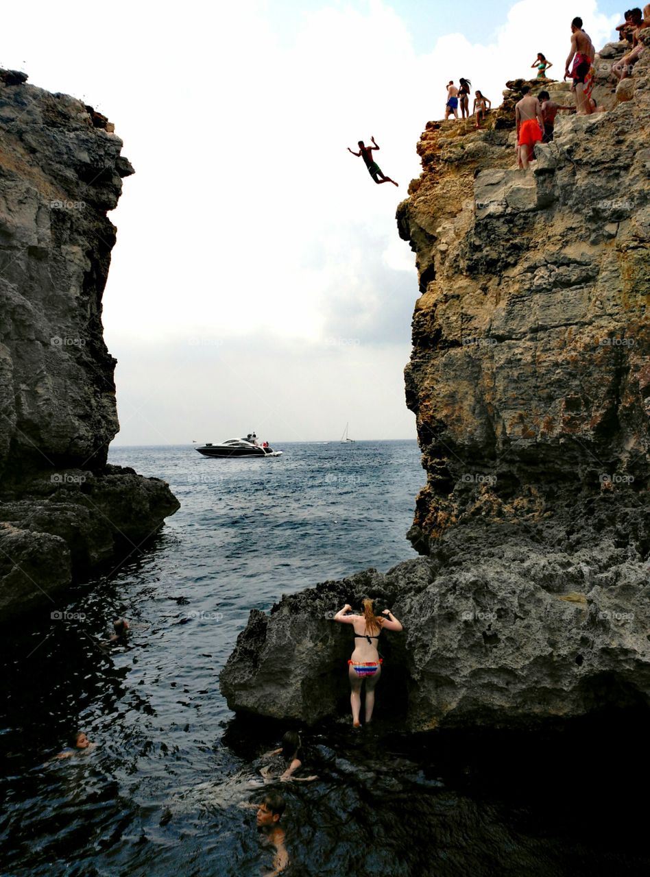 Beach cliffs