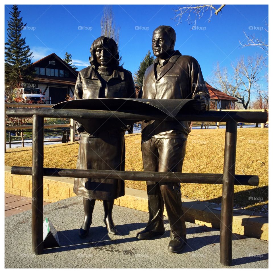 Statue at Spruce Meadows in Calgary, AB