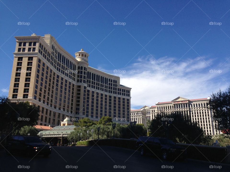 Bellagio hotel las vegas. Las Vegas bellagio hotel façade