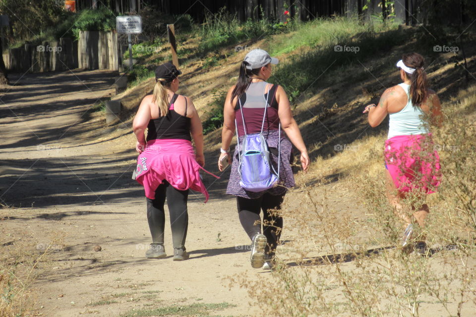 Group of women hiking