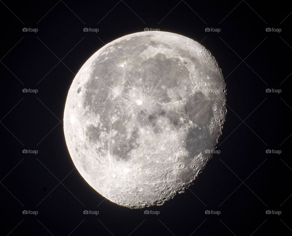 The moon photographed with a Questar 3.5" telescope and Nikon D810 at 1300mm.