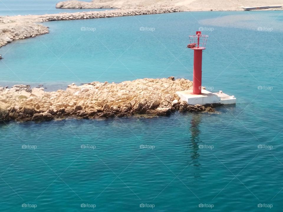 little red in the blue