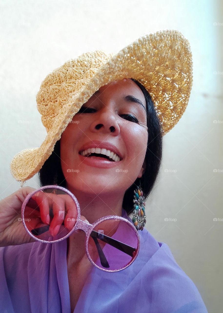 Portrait of Beautiful Smiling Woman