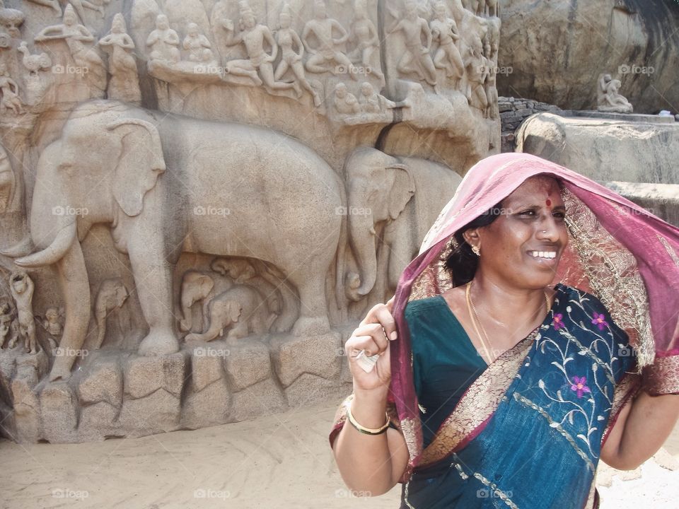 Portrait of happy woman