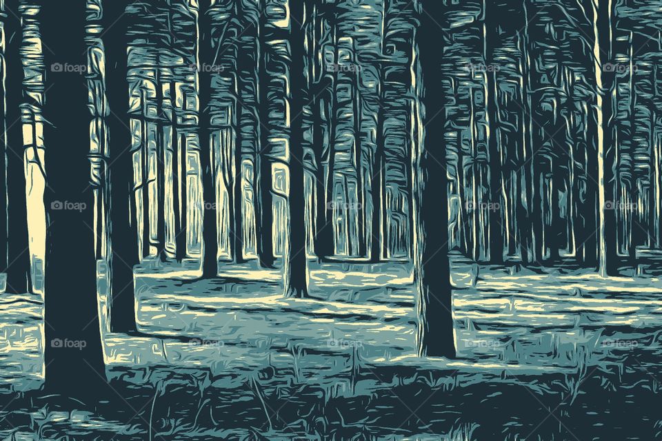 Illustration forest