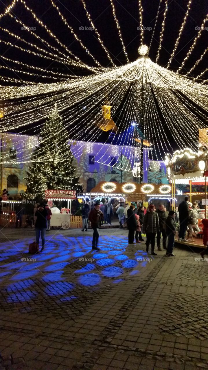December night in Sibiu