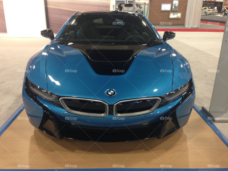 Bmw I8. Bmw i8 at miami car show