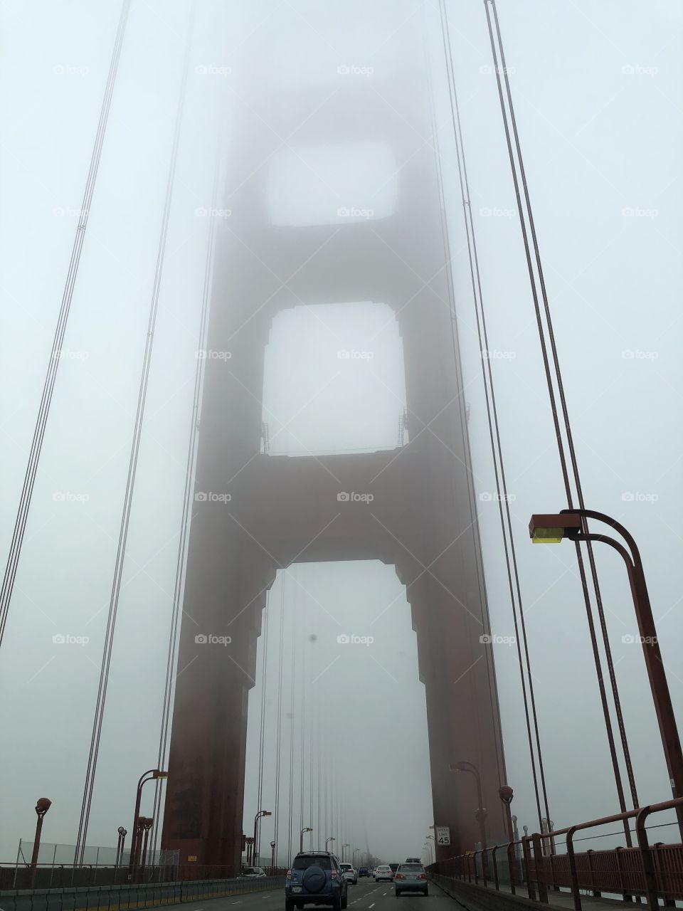 San Francisco Bridge with fog
