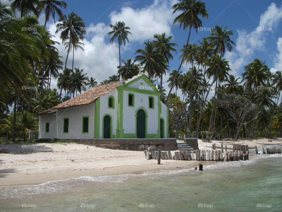 church in Sheep Beach, northeastern Brazil