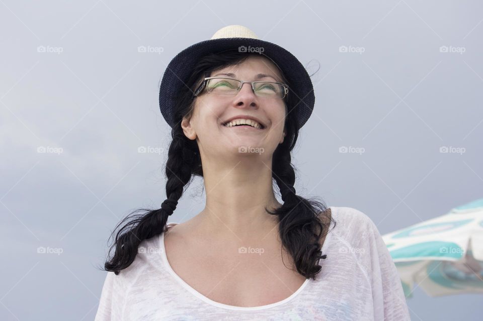 Happy woman portrait