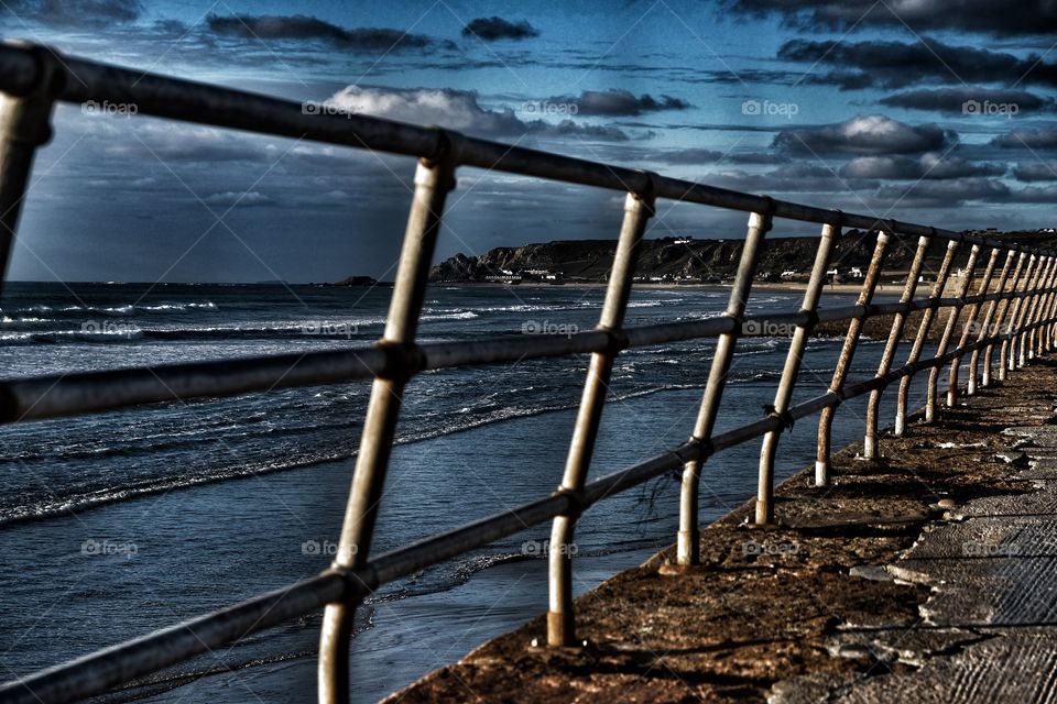 Sea Wall at St Ouen, Jersey