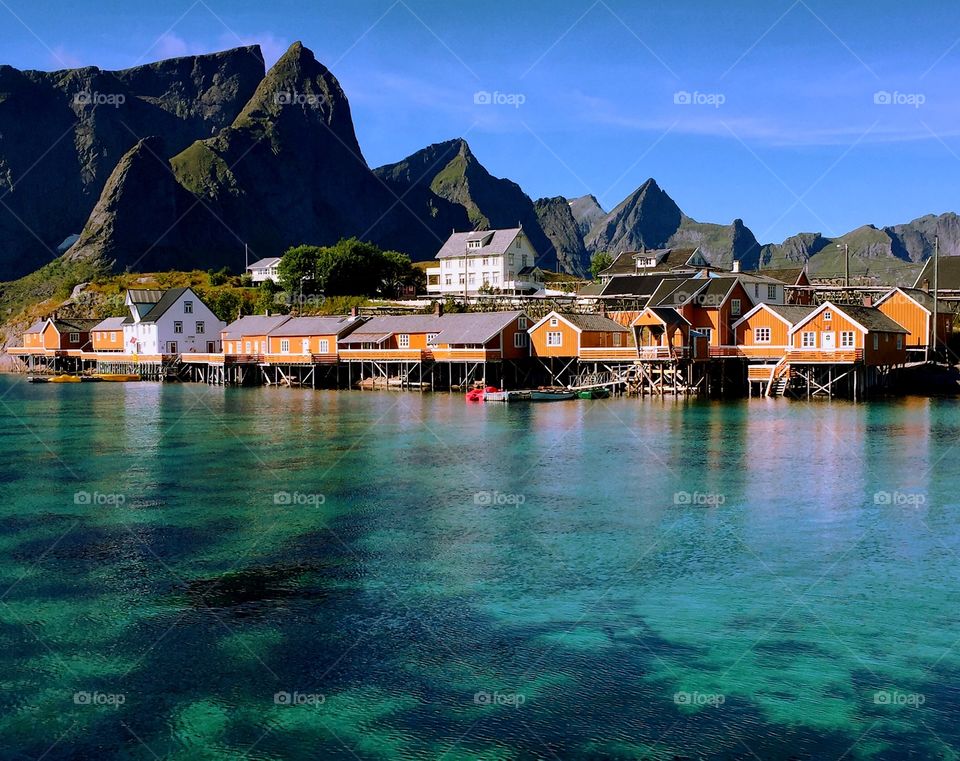 A fisherman's village in the Lofoten Islands.