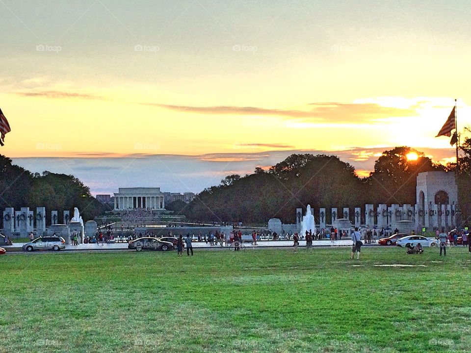 Lincoln memorial. Lincoln memorial in DC 