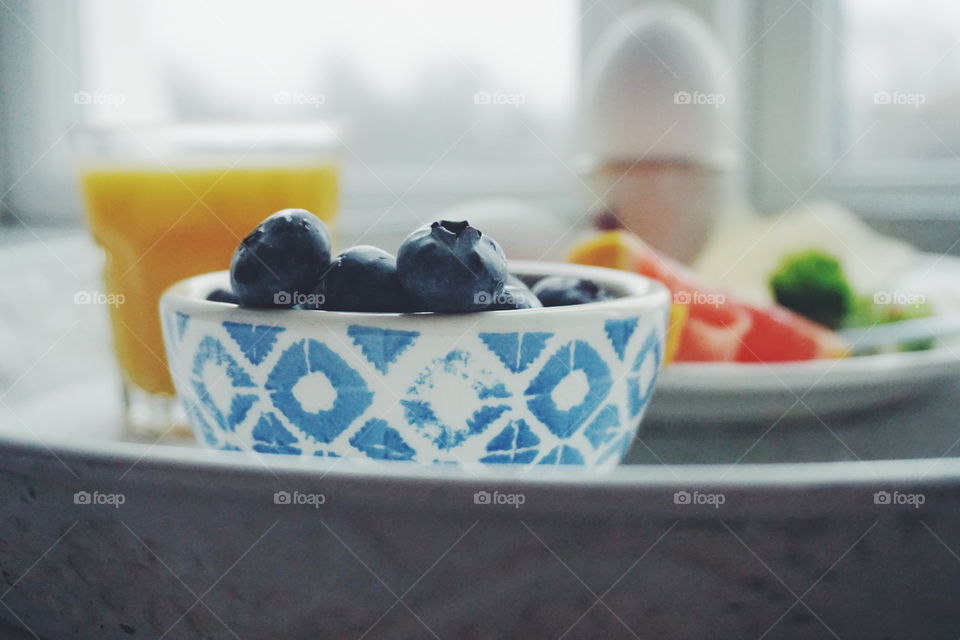 Blueberries in bowl