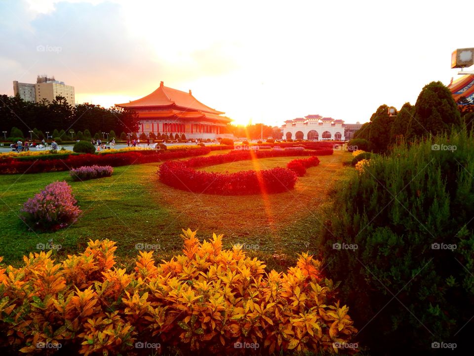 Sunset over Asia