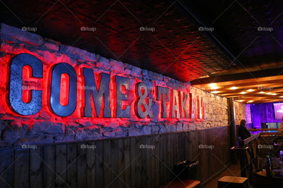 No Person, Business, Text, Light, Evening