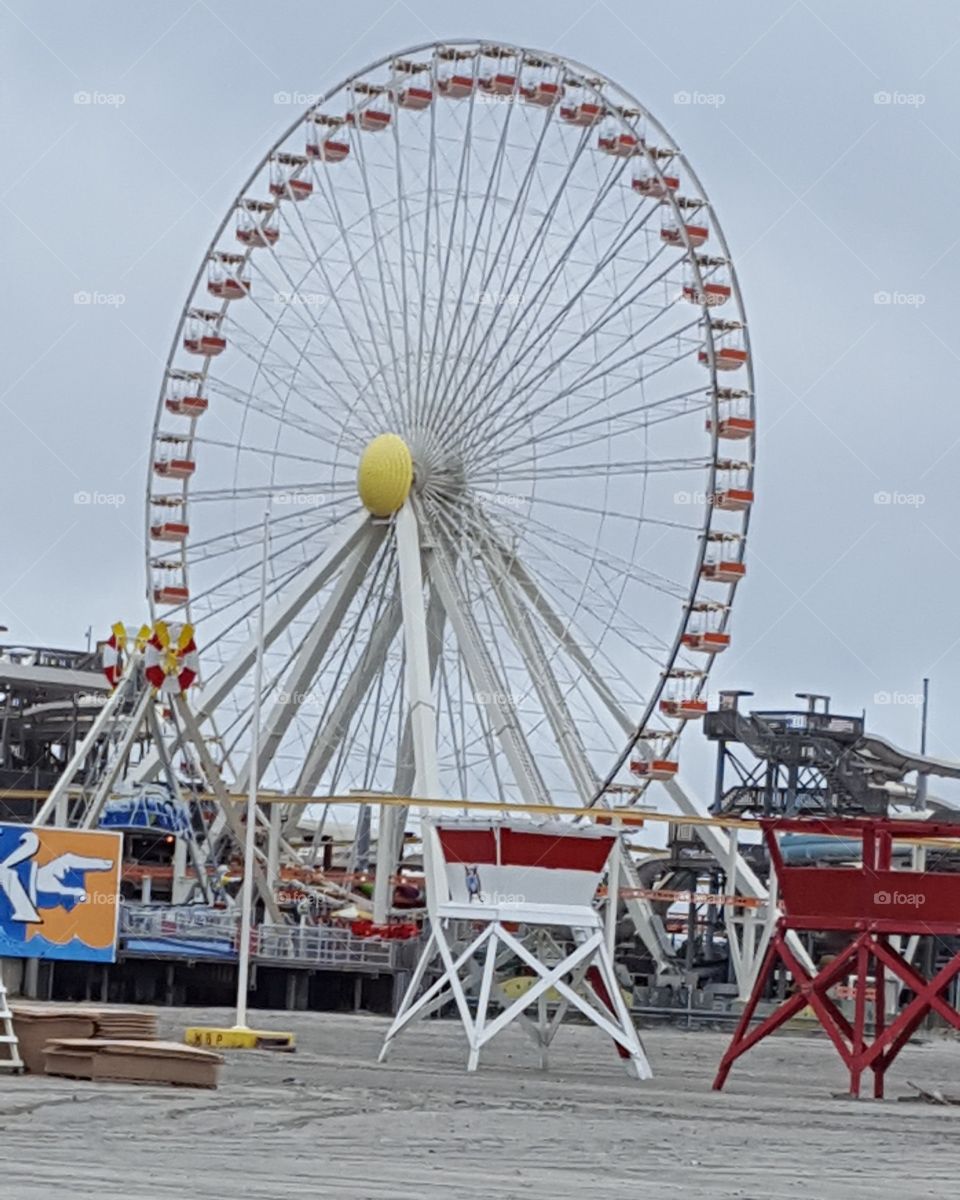 Ferris wheel off season