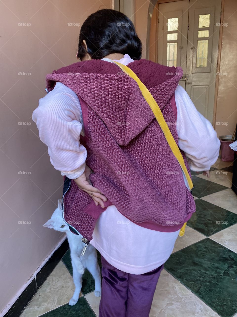 Keeping warm with heavy clothes