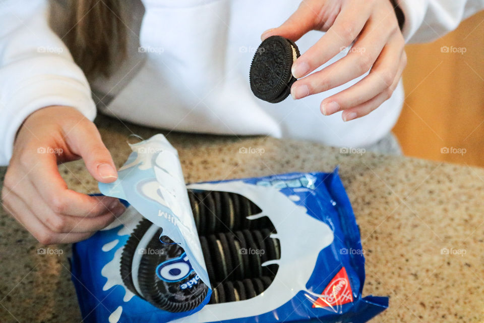 Oreos- nothing better better than opening a fresh package of Oreos.