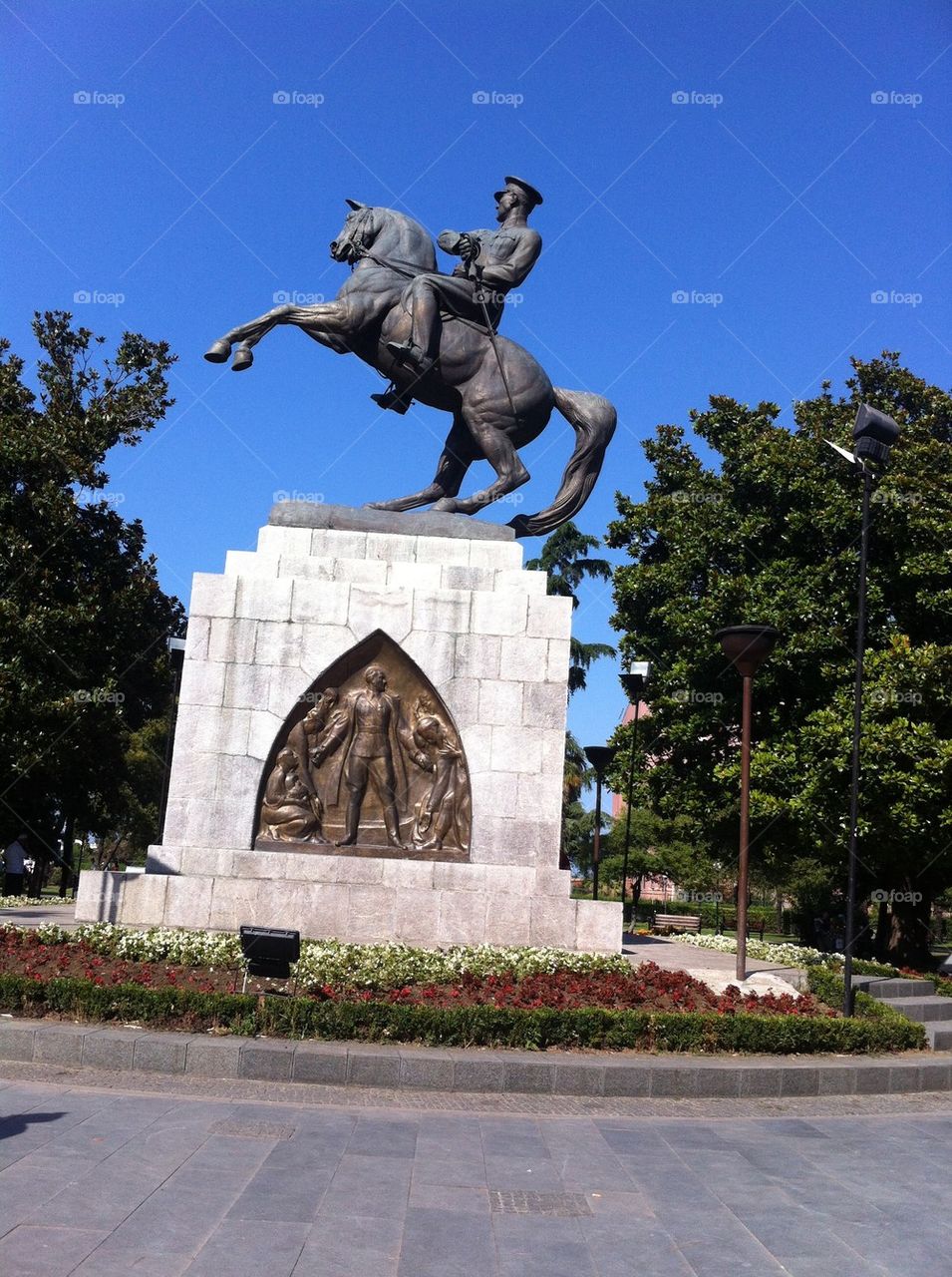 statue of Atatürk on his horse