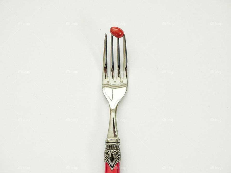 Pill on a fork