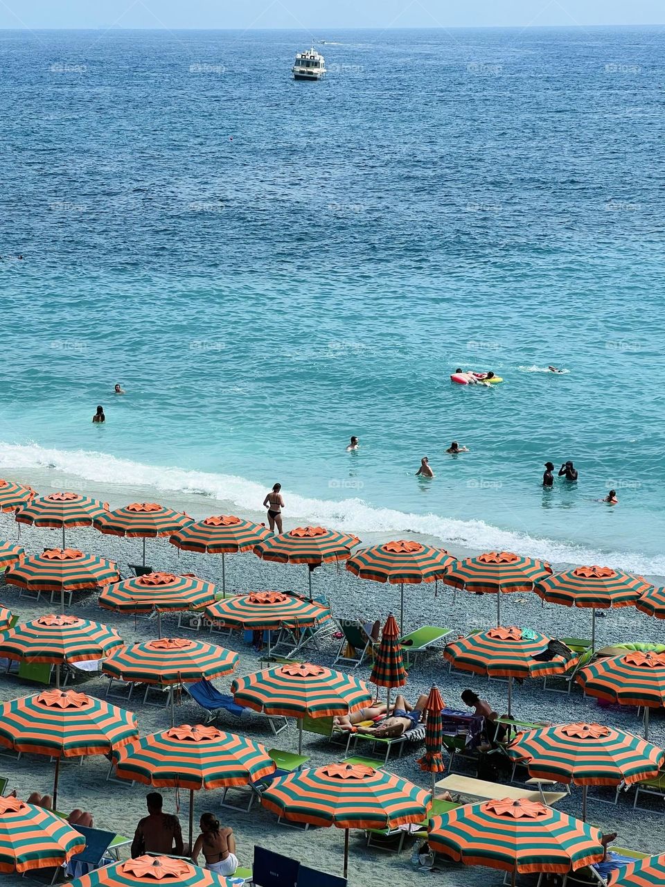 Colorful beach umbrellas