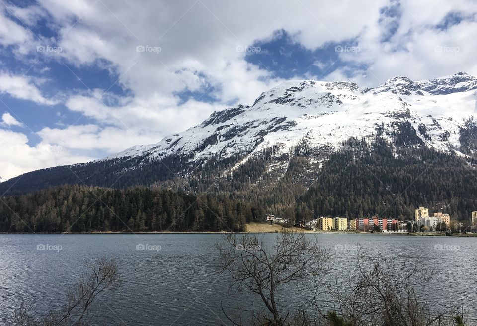 Saint Moritz lake