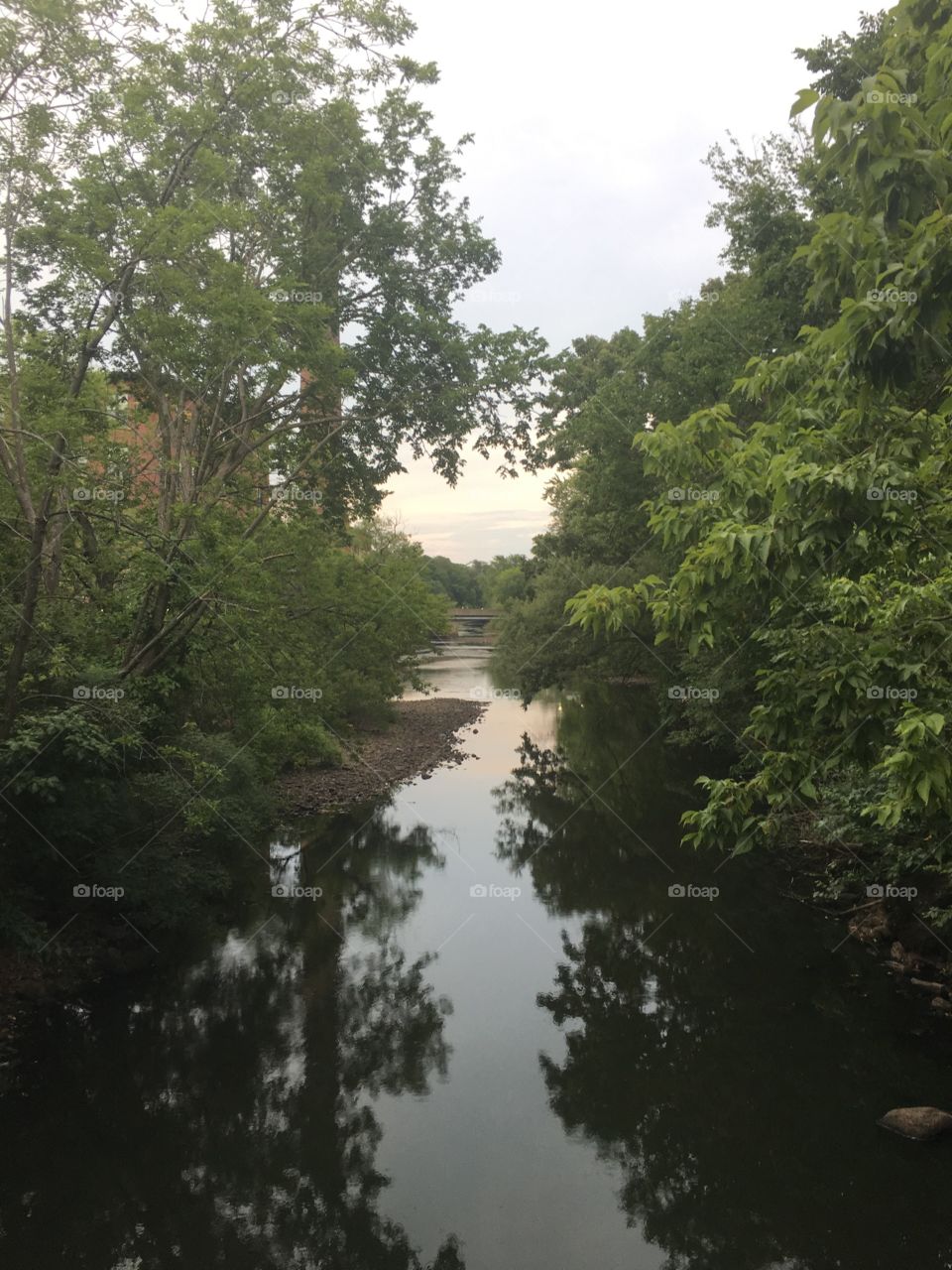 Hidden trails at sunset