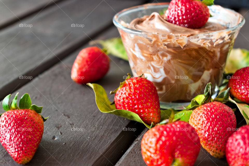 Strawberries and chocolate