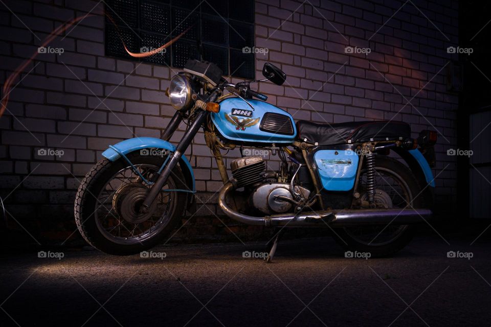 A motorcycle is always speed and freedom.