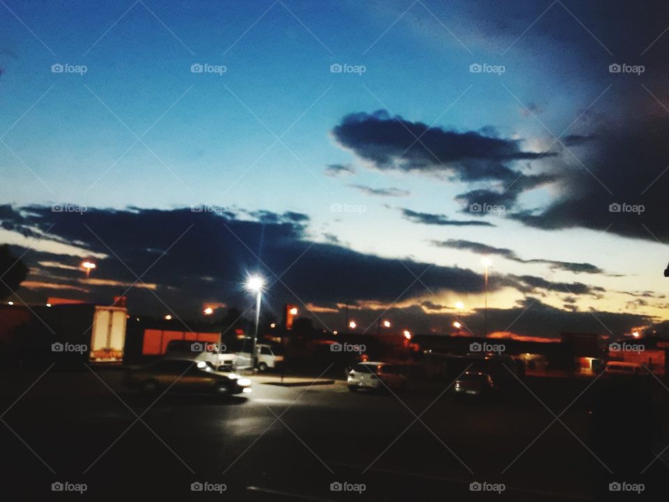 A beautiful display of evening skies.