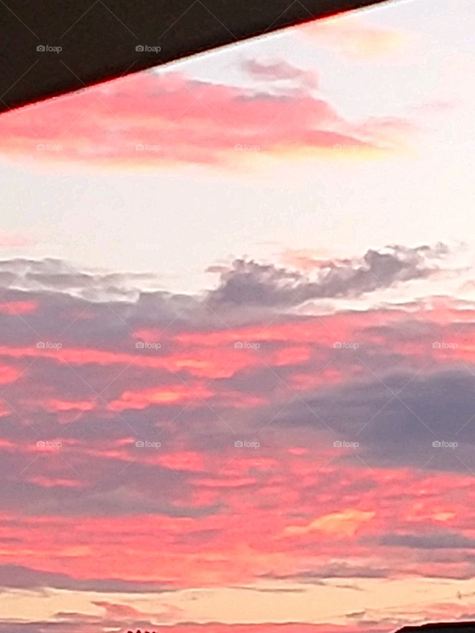 bright colors clouds red fire