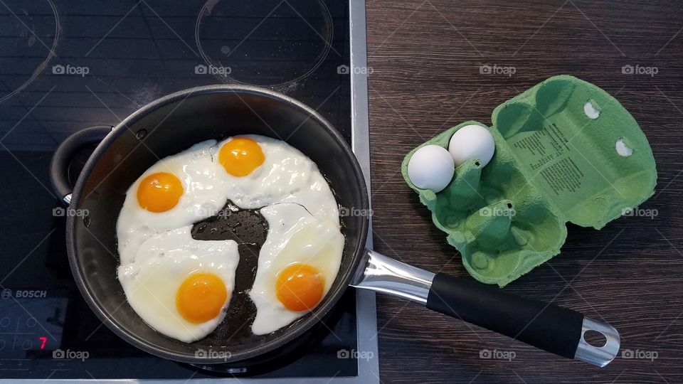 Cooking breakfast