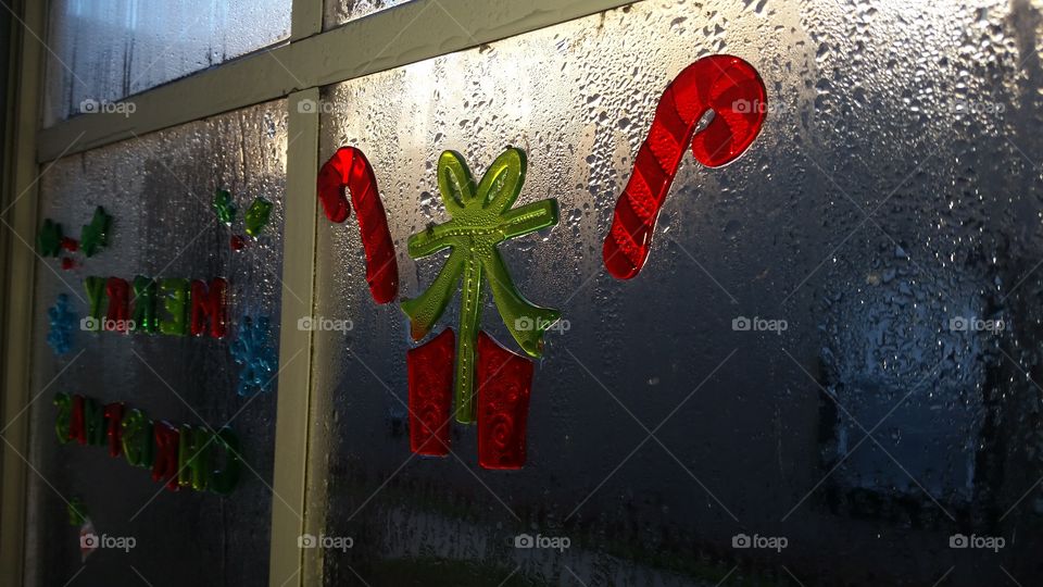 Christmas windows decals