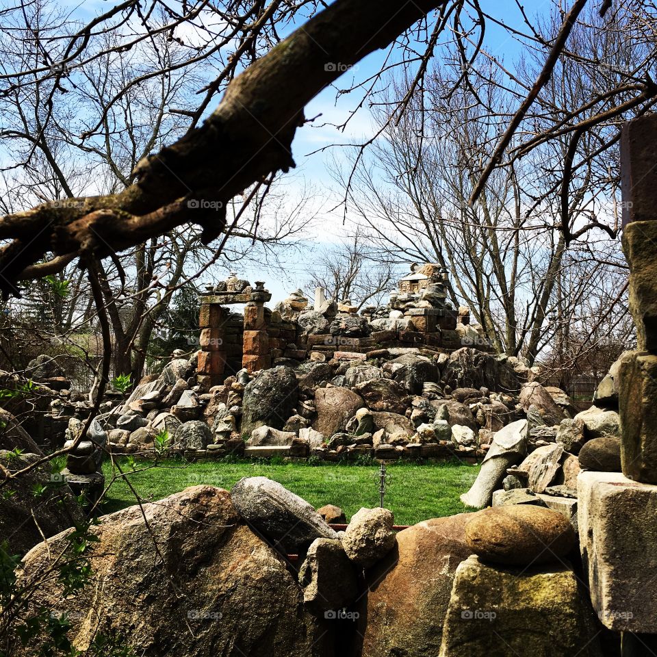 The rock garden in Wapakoneta Ohio 