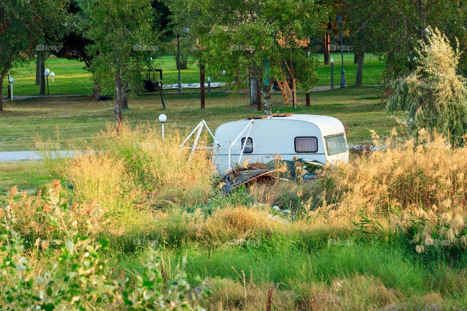 Vacation in Greece with caravan