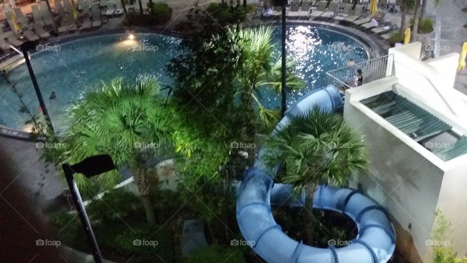 pool slide resort