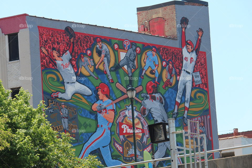 Mural of The Philadelphia Phillies