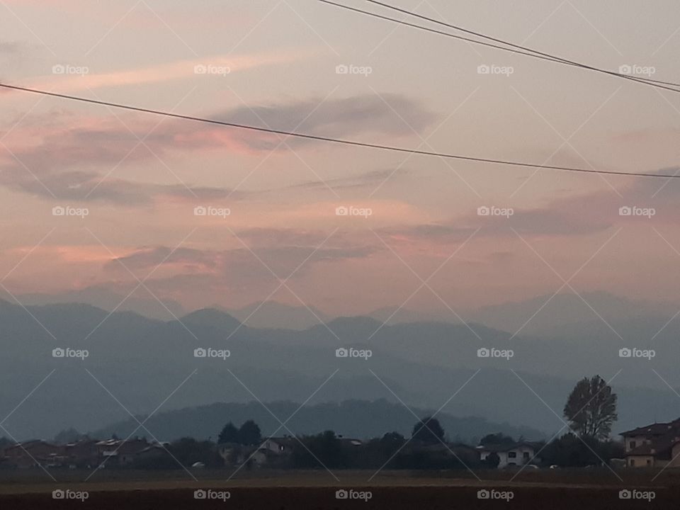 walking in the evening